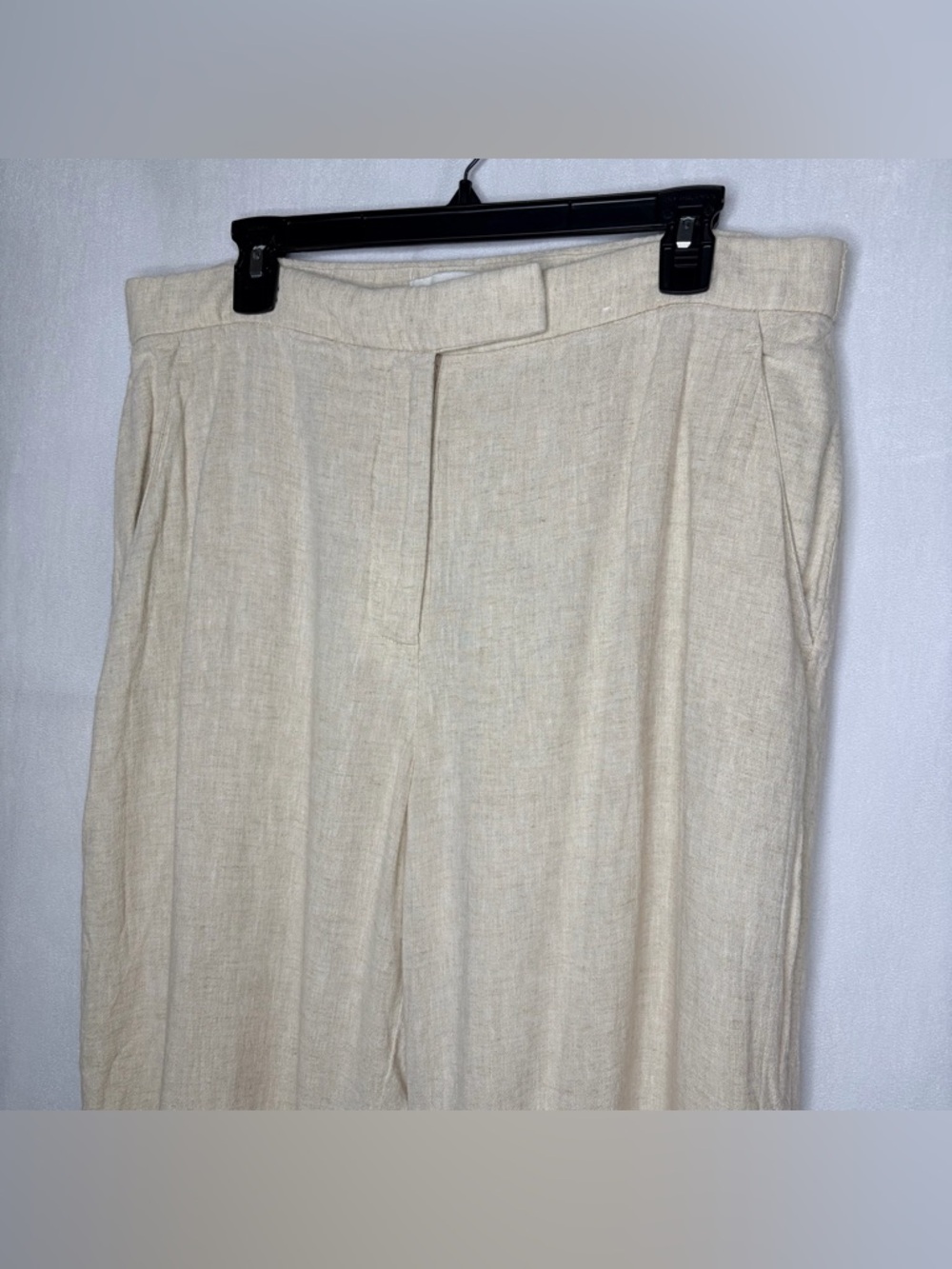 Abercrombie & Fitch Sloane Linen-Blend Wide Leg Pants - Picture 6 of 10